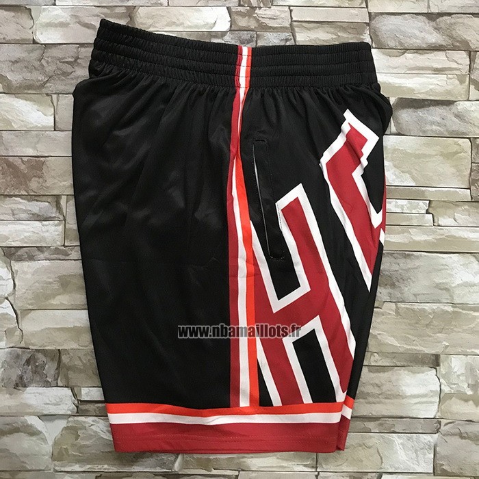 Short Miami Heat Mitchell & Ness Big Face Noir